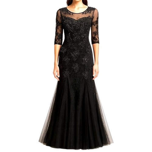 Jjs house black lace tulle - black,